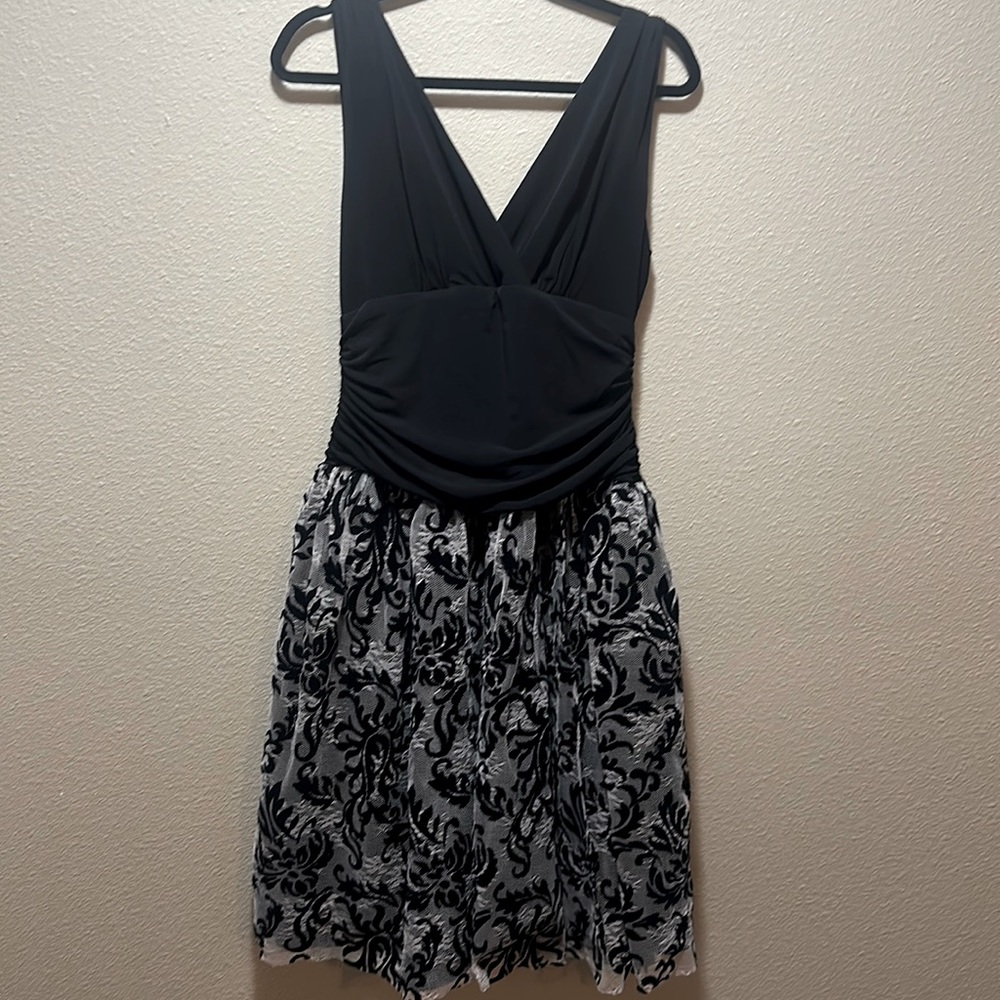 Beautiful, deep V-neck dress